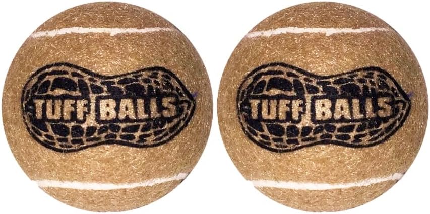 Petsport Petsport Beanut Ball Ball Ball Toys Toys | 2 חבילה בינונית חיות מחמד לבד וכדורי טניס גומי